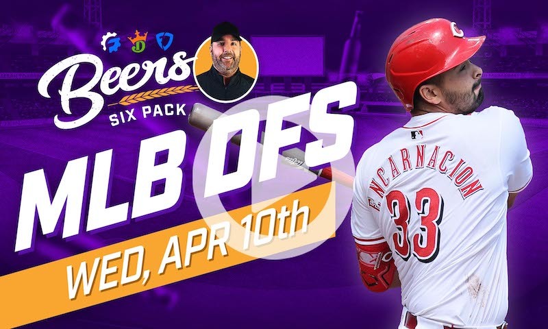 Beer's MLB DFS Six Pack: Wednesday, April 10th