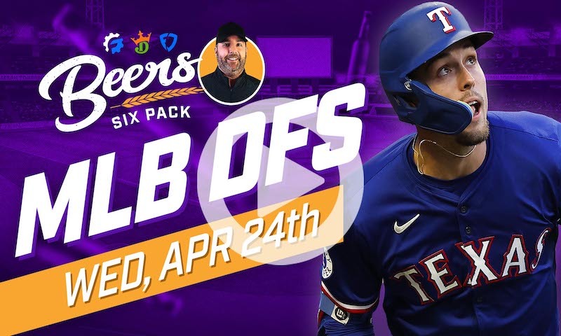 Beer's MLB DFS Six Pack: Wednesday, April 24th