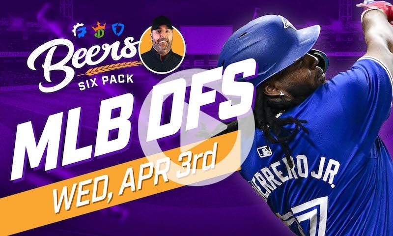 Beer's MLB DFS Six Pack: Wednesday, April 3rd