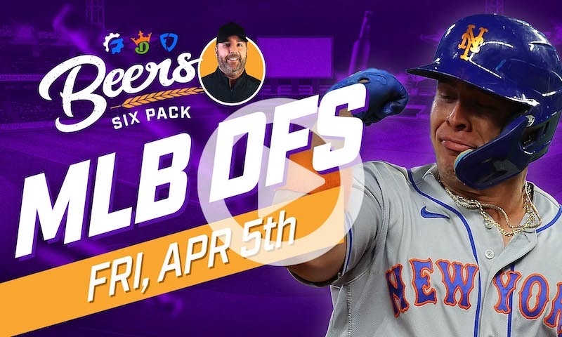 Beer's MLB DFS Six Pack: Friday, April 5th