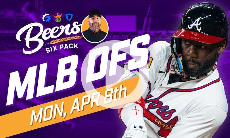 Beer's MLB DFS Six Pack: Monday, April 8th