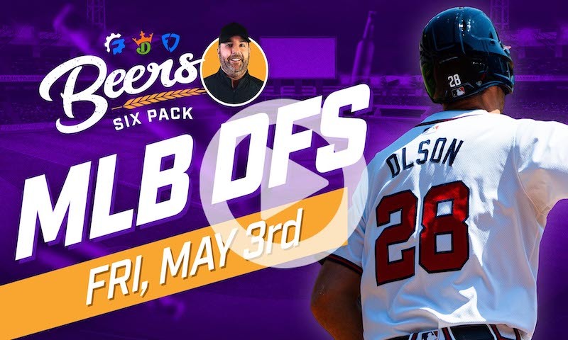 Beer's MLB DFS Six Pack: Friday, May 3rd