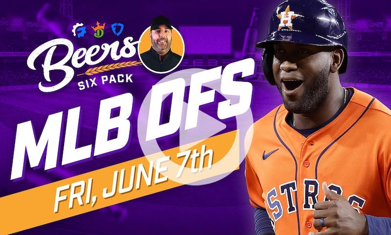 Beer's MLB DFS Six Pack: Friday, June 7th