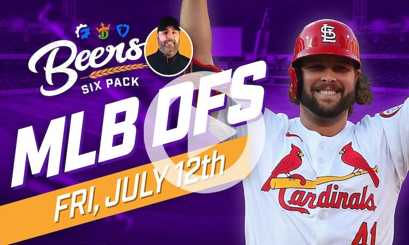 Beer's MLB DFS Six Pack: Friday, July 12th