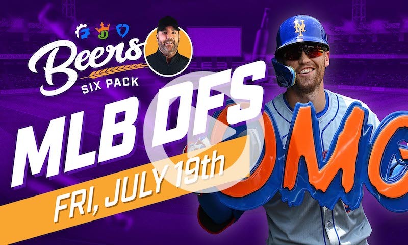 Beer's MLB DFS Six Pack: Friday, July 19th
