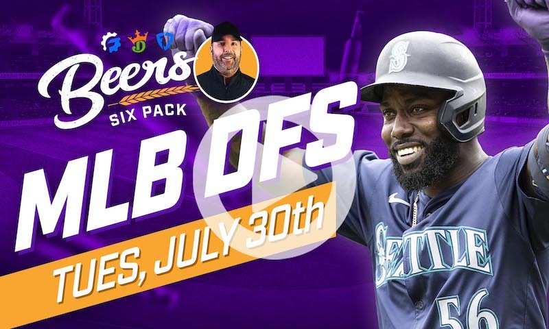Beer's MLB DFS Six Pack: Tuesday, July 30th