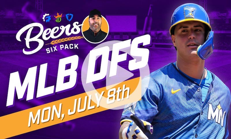 Beer's MLB DFS Six Pack: Monday, July 8th