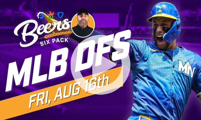 Beer's MLB DFS Six Pack: Friday, August 16th