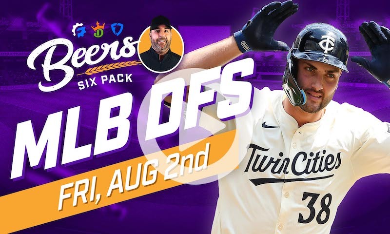 Beer's MLB DFS Six Pack: Friday, August 2nd