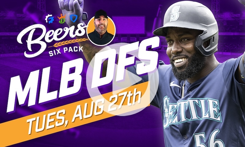 Beer's MLB DFS Six Pack: Tuesday, August 27th