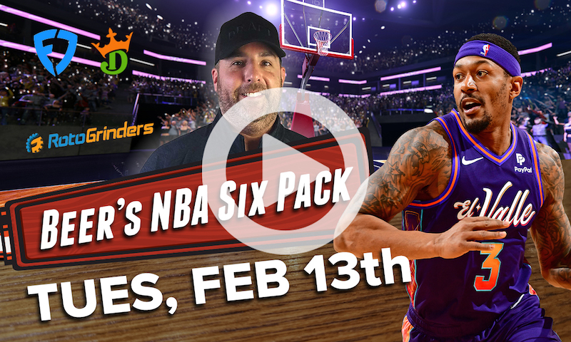 DraftKings and FanDuel NBA Six Pack: Tuesday, February 13th