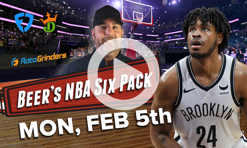 DraftKings and FanDuel NBA Six Pack: Monday, February 5th