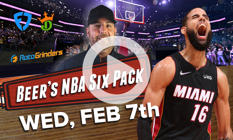 DraftKings and FanDuel NBA Six Pack: Wednesday, February 7th