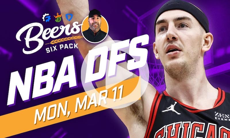 Beer's NBA DFS Six Pack: Monday, March 11th