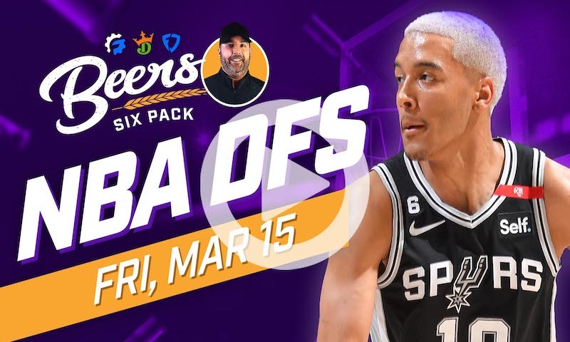 Beer's NBA DFS Six Pack: Friday, March 15th