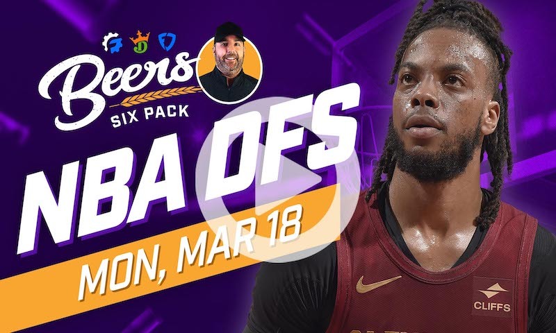 Beer's NBA DFS Six Pack: Monday, March 18th