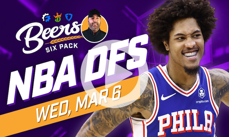 Beer's NBA DFS Six Pack: Wednesday, March 6th