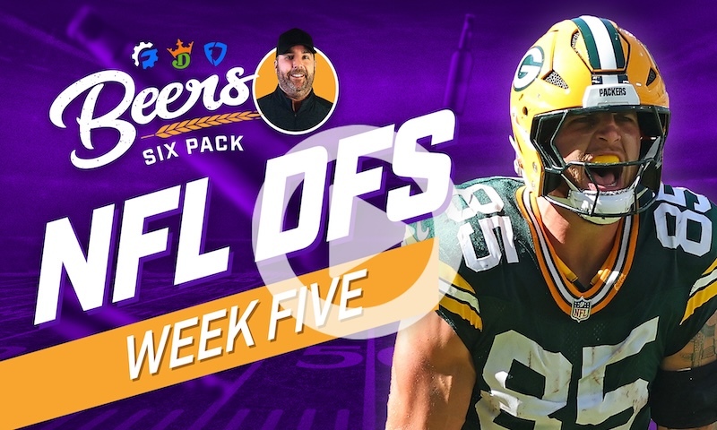 Beer's NFL DFS Six Pack for DraftKings & FanDuel: Week 5