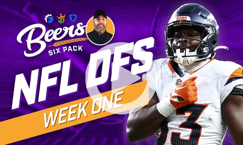 Beer's NFL DFS Six Pack for DraftKings & FanDuel: Week 1