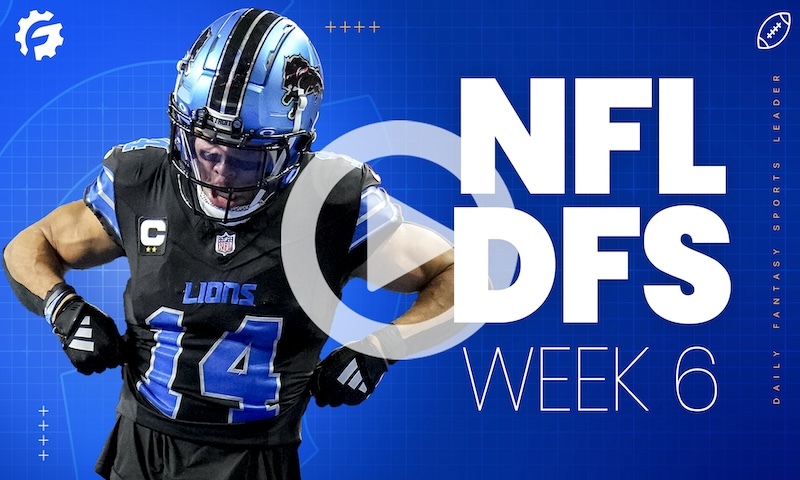 NFL DFS Sunday Morning Show Block - Week 6