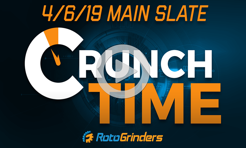 MLB 4/6/19 Crunch Time (Main Slate)