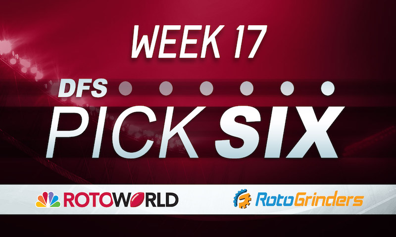 NFL Week 17 Rotoworld DFS Pick 6