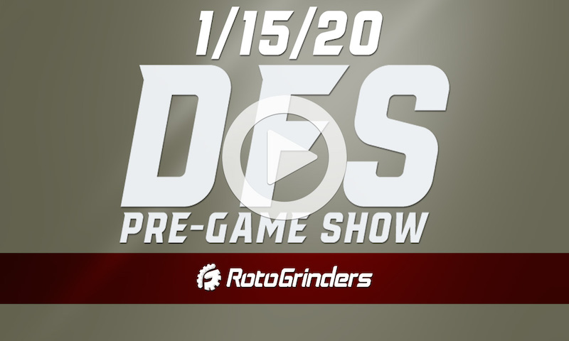 NBA Pre-Game - DFS Strategy for 1/15/20