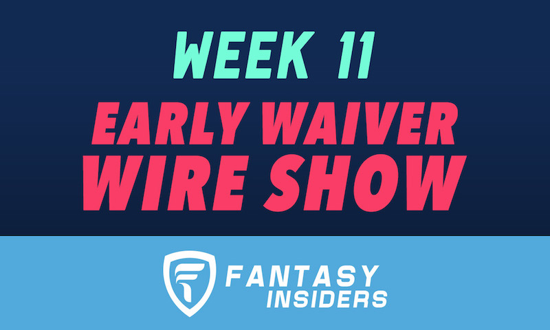 NFL Week 11 Fantasy Insiders Early Waiver Wire - Fantasy Football 2018