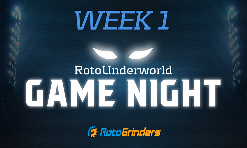 NFL RotoUnderworld Game Night: Week 1
