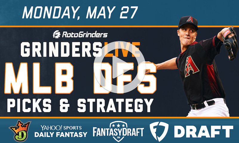 MLB DFS 5/27/19 GrindersLive