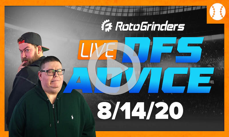 MLB DFS Strategy and Picks - GrindersLive 8/14/20