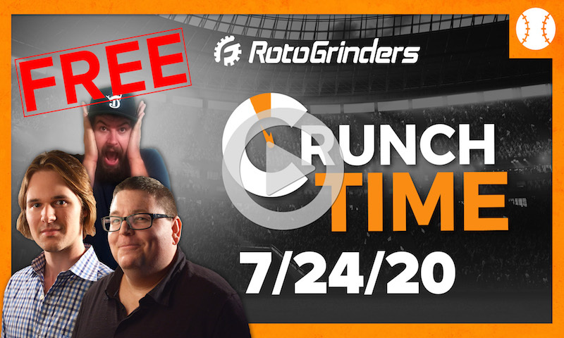 MLB DFS Strategy and Picks - GrindersLive & FREE Crunch Time 7/24/20