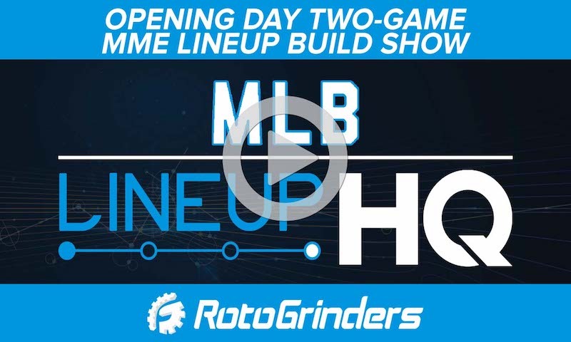 MLB 2 Game Slate: How to Approach Massive Tourneys Using LineupHQ