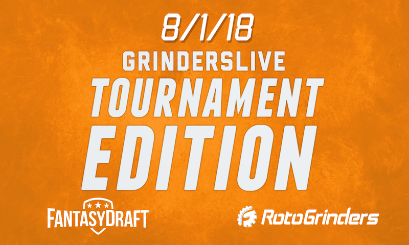 MLB 8/1/18 FantasyDraft Tournament Edition