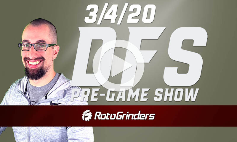 NBA Pre-Game - DFS Strategy for 3/4/20