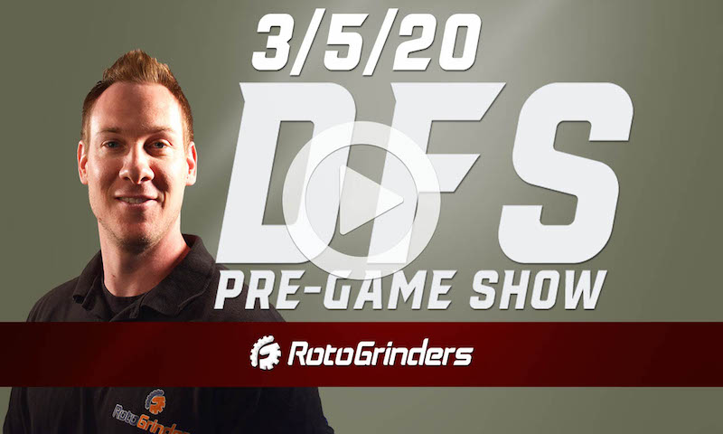 NBA Pre-Game - DFS Strategy for 3/5/20