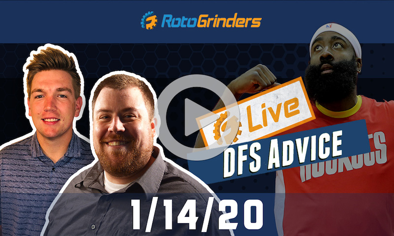 NBA GrindersLive - DFS Strategy for 1/14/20