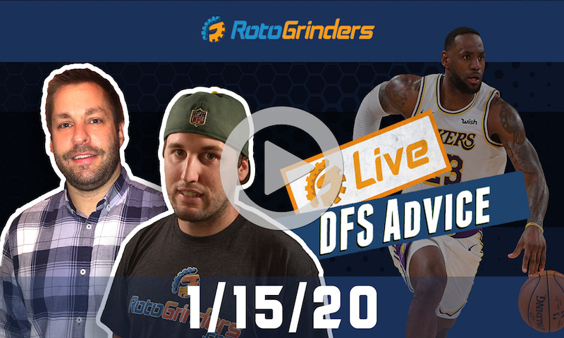 NBA GrindersLive - DFS Strategy for 1/15/20