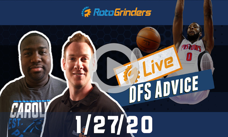 NBA GrindersLive - DFS Strategy for 1/27/20