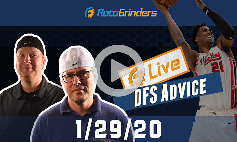 NBA GrindersLive - DFS Strategy for 1/29/20