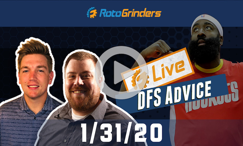 NBA GrindersLive - DFS Strategy for 1/31/20