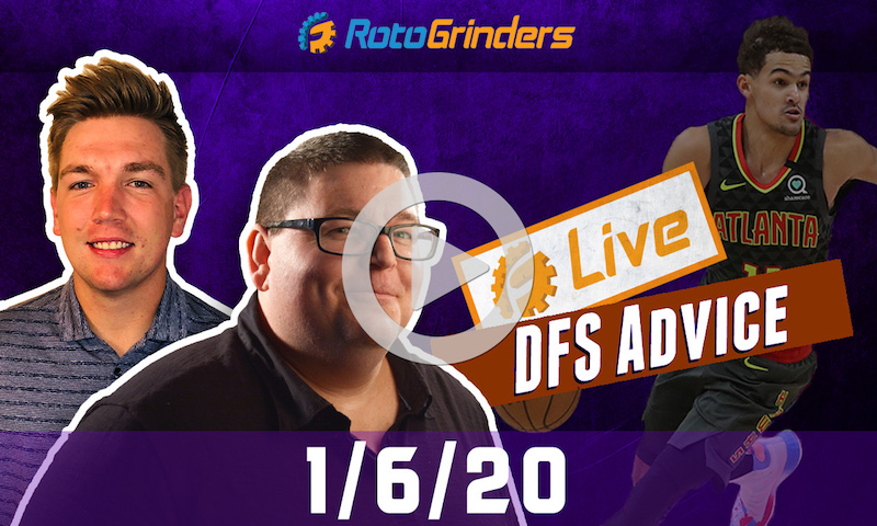 NBA GrindersLive - DFS Strategy for 1/6/20