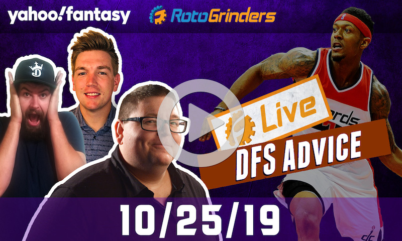 NBA GrindersLive - DFS Strategy for 10/25/19 sponsored by Yahoo