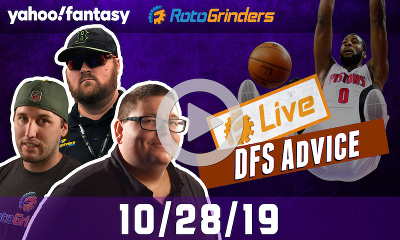 NBA 10/28/19 Yahoo GrindersLive