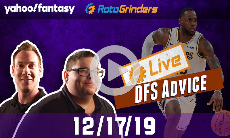 NBA GrindersLive - DFS Strategy for 12/17/19 sponsored by Yahoo