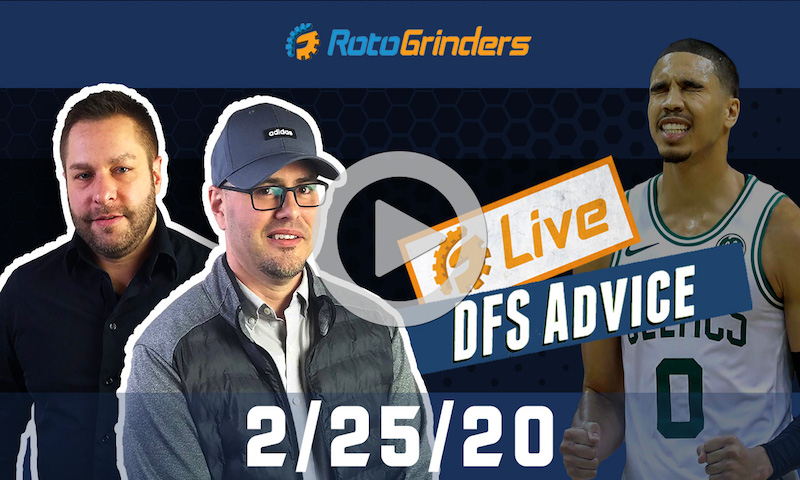 NBA GrindersLive - DFS Strategy for 2/25/20