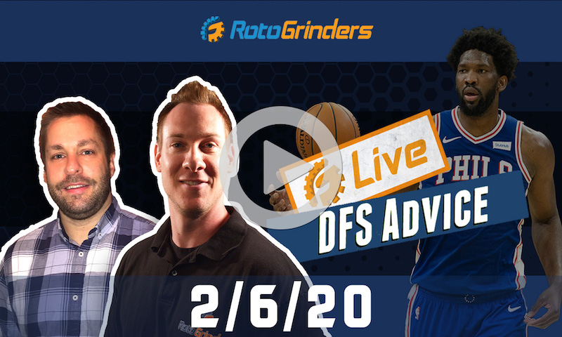 NBA GrindersLive - DFS Strategy for 2/6/20