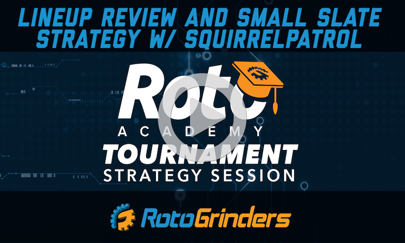 NBA RotoAcademy: Lineup Review and Small Slate Strategy w/ squirrelpatrol