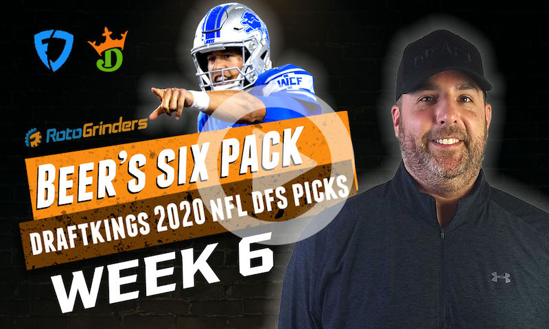 DraftKings and FanDuel NFL Six-Pack: Week 6