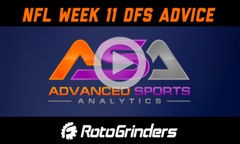 NFL Week 11 Strategy and Picks - Advanced Sports Analytics